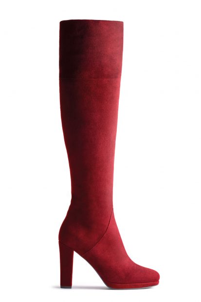 Ted & Muffy Lucina Red Knee High Boots, £350