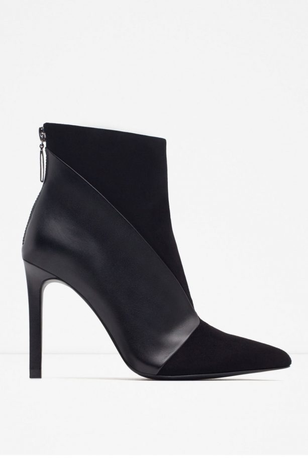 Zara Leather High Heel Boots, £69.99