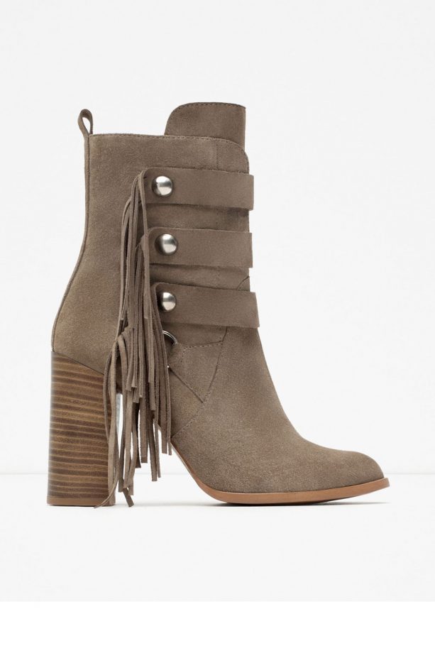 Zara Fringed Ankle Boots, £69.99