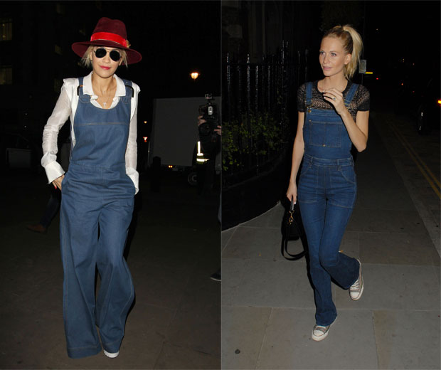 We love Rita Ora and Poppy Delevingne's 70's style dungarees!
