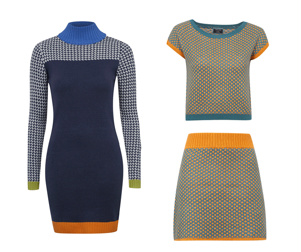 We love this funnel neck dress and knitted co-ords!