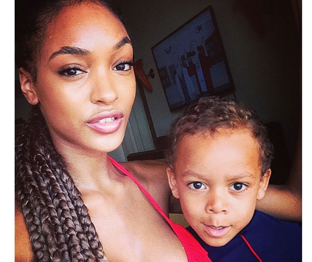 Jourdan Dunn with new braided hairstyle