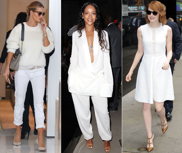 Rosie HW, Rihanna and Emma Stone Give A Lesson In Winter Whites