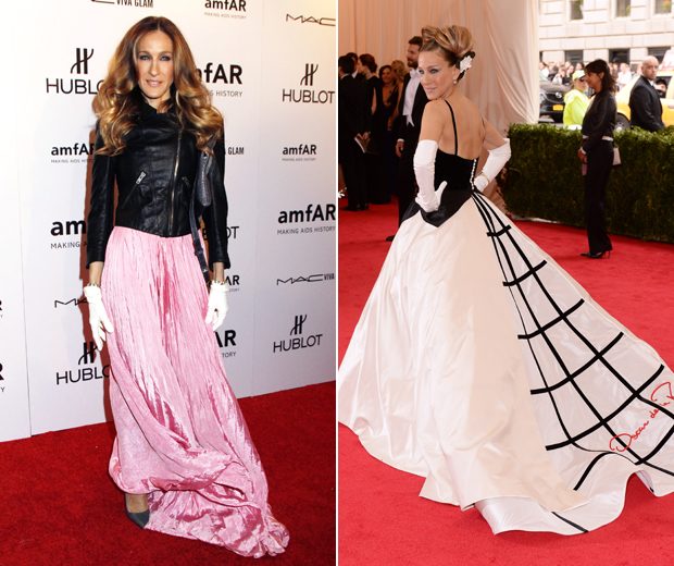 Oscar de la Renta was a red carpet favourite of Sarah Jessica Parker's