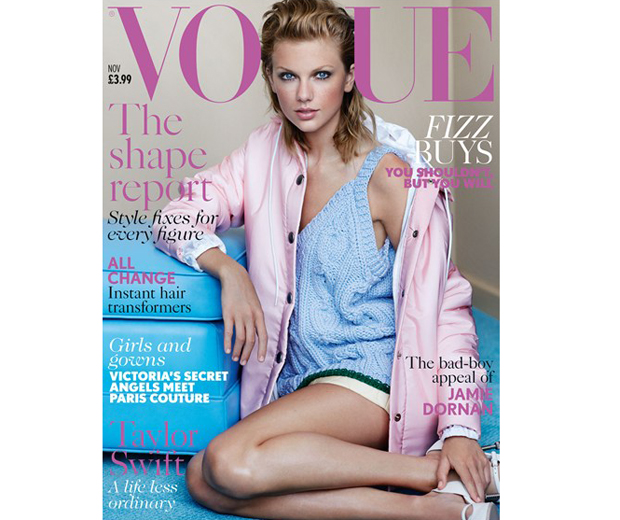 Taylor gets a pretty punk-inspired makeover for her first ever Vogue UK cover
