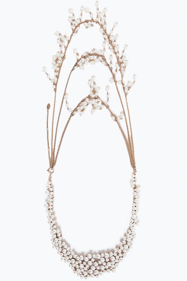 Zara Back Necklace With Pearls, £25.99