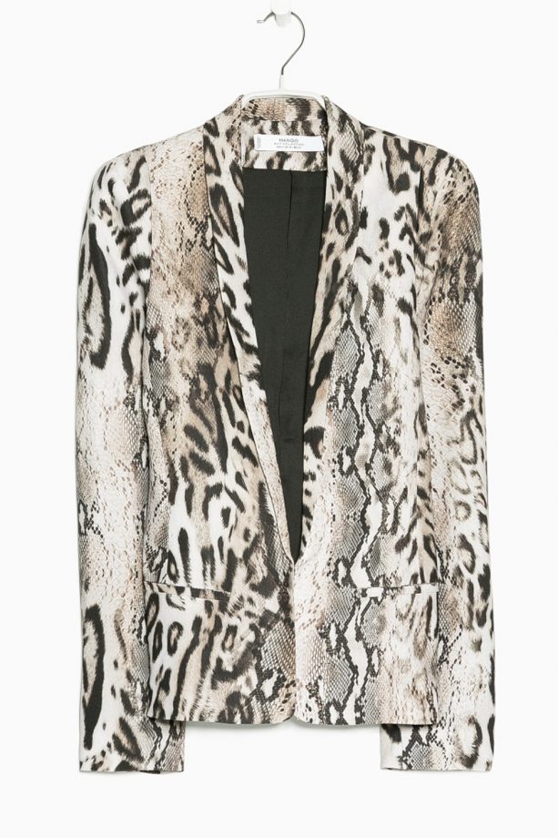 Mango Animal Print Blazer, £69.99
