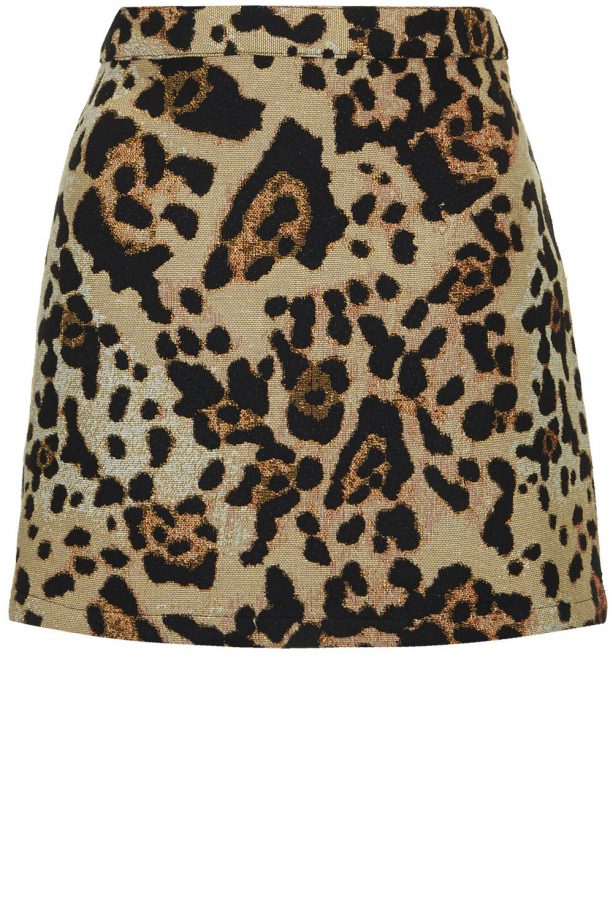 Topshop Jacquard Animal Print Skirt, £35