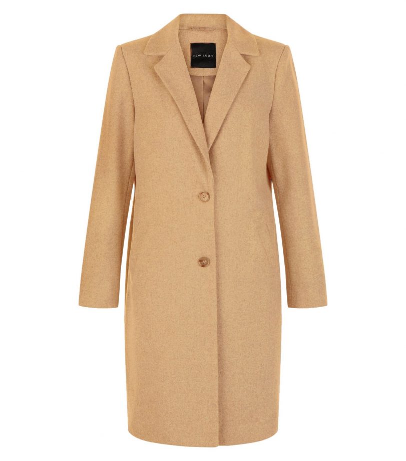 Longline Camel Coat, £34.99, New Look