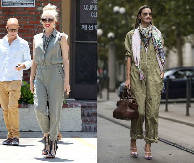 What To Wear Now An AList Approved Khaki Jumpsuit Look