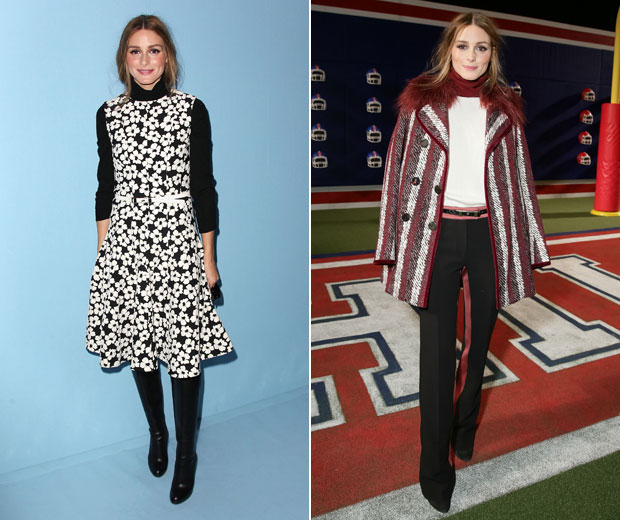 Just two of Olivia's most recent amazing looks.