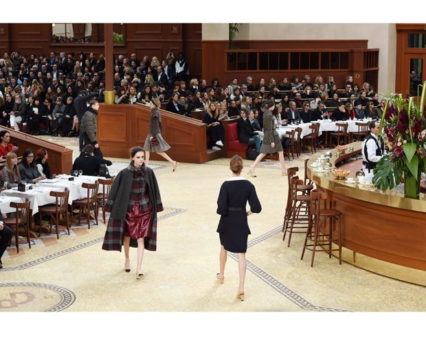 Chanel tranformed the Grand Palais into Brasserie Gabriel for the AW15 show