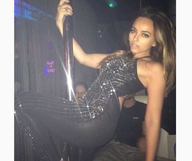 Little Mix's Jade Thirlwall working her sequinned catsuit on a night out