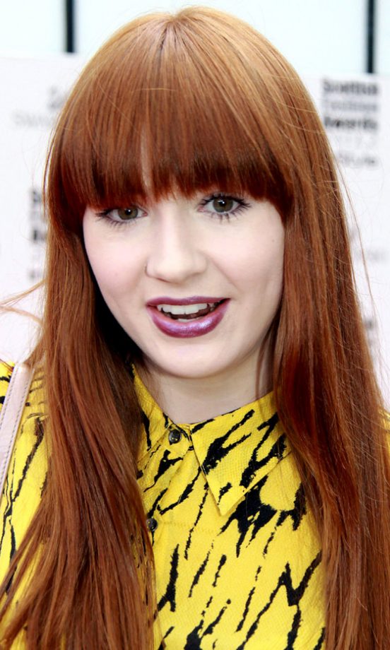 Long Haircut: Karen Gillan's Full Fringe And Long Hairstyle Looks Effortlessly Cool, 2012
