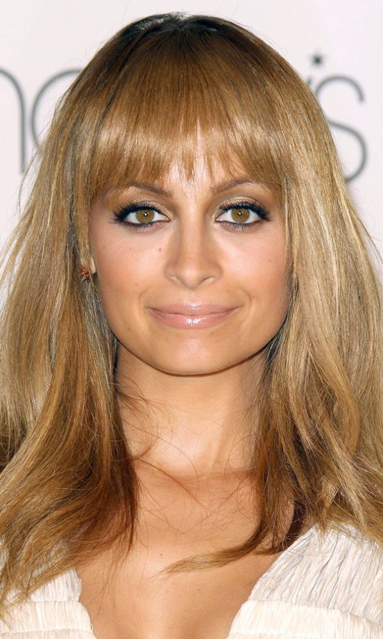 Long Haircut: Nicole Richie's Full Fringe Takes Her Cut From Beachy To Chic, 2012