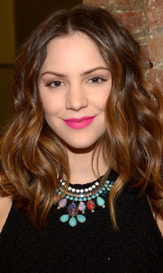 Long Haircut: Katharine McPhee's Centre Parting And Amazing Curls, 2013