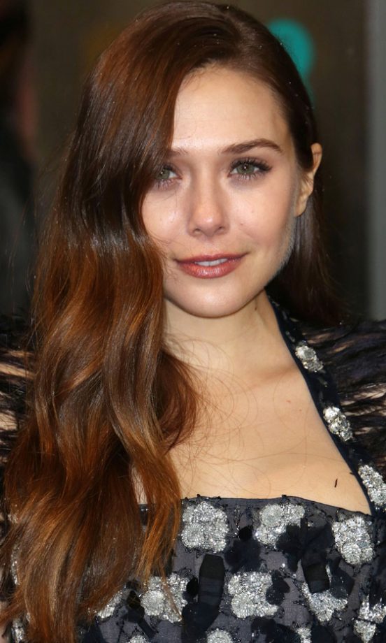 Long Haircut: Elizabeth Olsen's Natural Waves With A Side-Parting, 2013