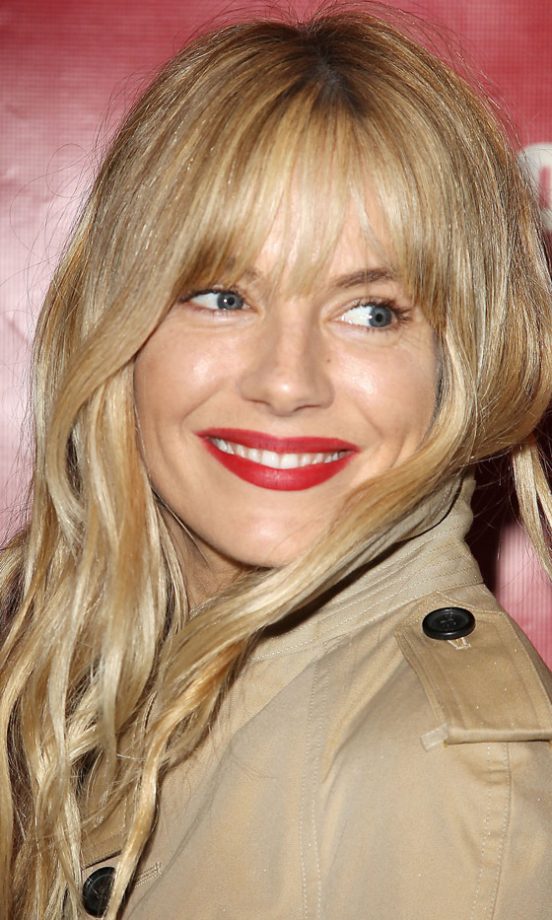 Long Haircut: Sienna Miller's Full Fringe And Waves Are A Killer Combo, 2013