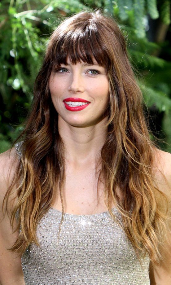 Jessica Biel With Dip Dye Hair, 2012