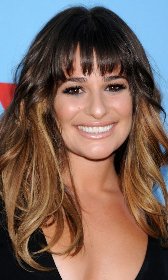 Lea Michele With Dip Dye Hair, 2010