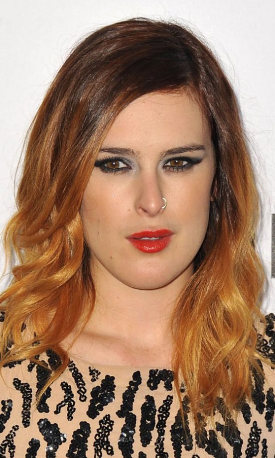 Rumer Willis With Dip Dye Hair, 2012