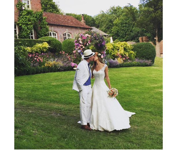Jacqui & Guy Ritchie at their wedding earlier this year