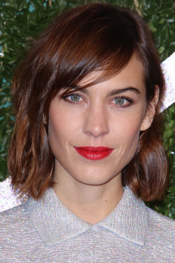 Alexa Chung Chops Her Hair Into A Short Bob For The British Fashion Awards, 2014