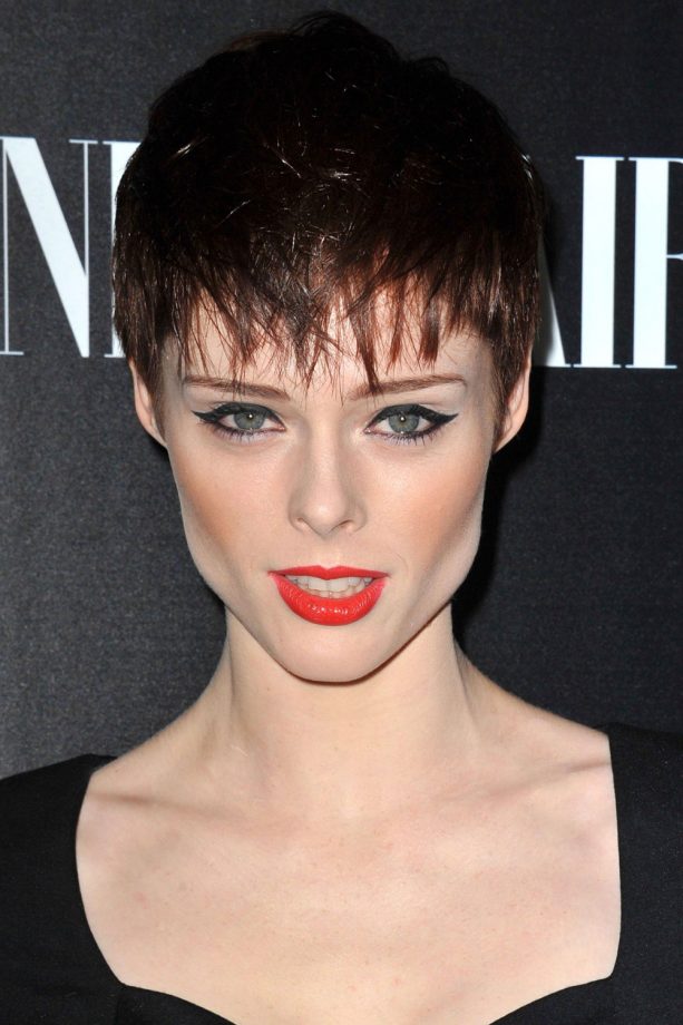 Coco Rocha Wears Her Hair Forward In An Androgenous Look, 2013