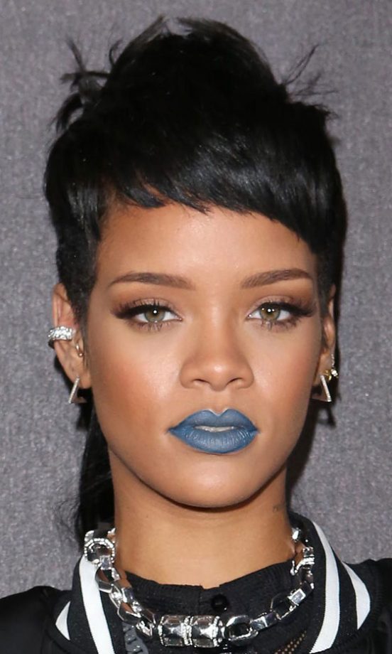 Rihanna's Edgy Short Crop And Mullet At The Launch Of Her River Island Collection, 2013