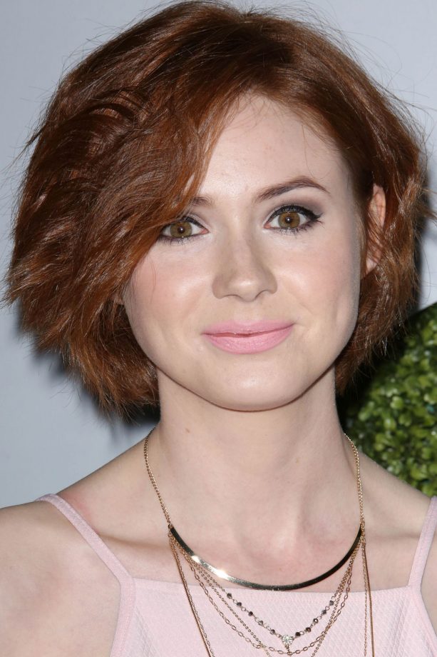 Karen Gillan Wows With A Big Bob At A GQ Men Of The Year Event, 2014