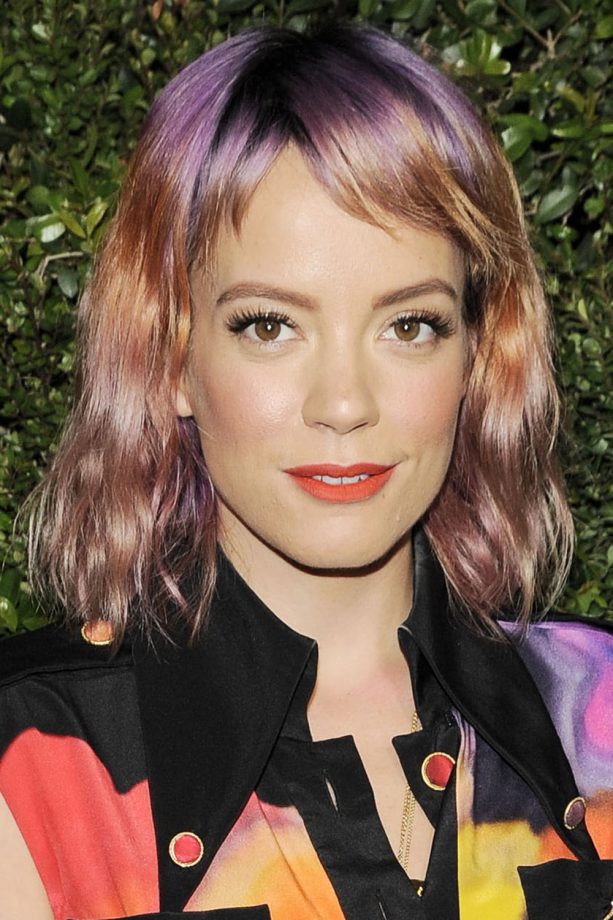 Lily Allen Shows Off A Multi-Tonal Style At Chanel And Charles Finch's Pre-Oscar Dinner, 2015