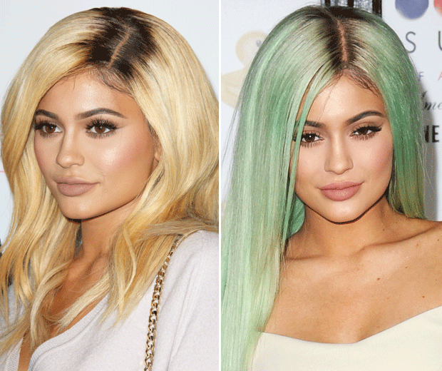 Kylie Jenner is queen of the deliberate roots trend...