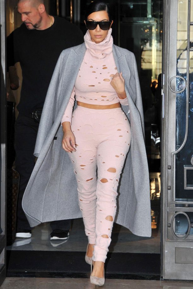 Kim Kardashian Stands Out In Chanel While Out And About In Paris, 2014
