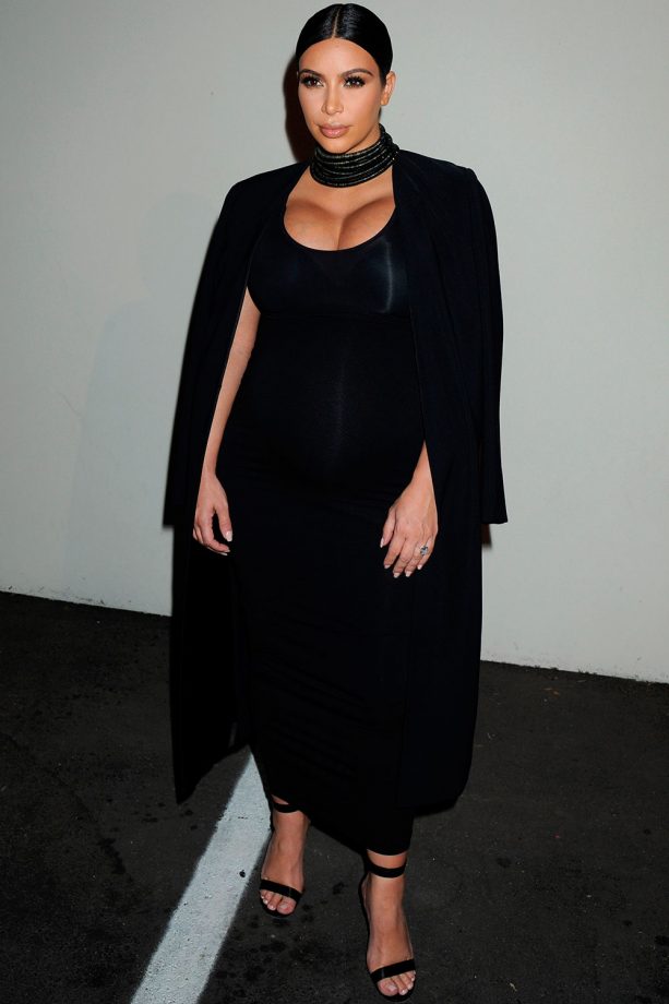 Kim Kardashian Dresses All In Black For An Event In London, 2015