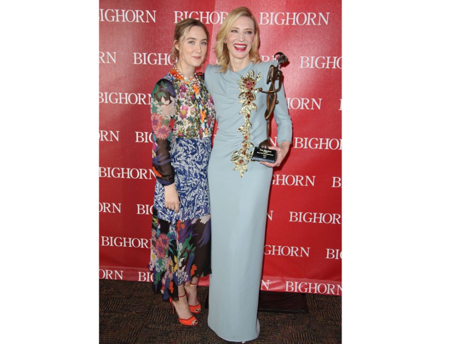Cate Blanchett was presented with the Desert Palm Achievement Award by Saoirse Ronan at the Palm Springs International Film Festival