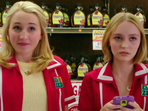 Check out Lily-Rose Depp and Harley Quinn Smith in Yoga Hosers…
