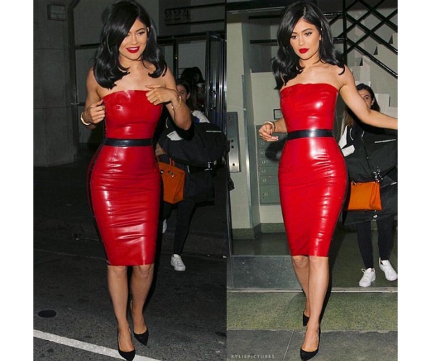 Kylie Jenner loves to rock red