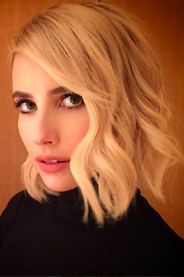 Emma Roberts Débuts A Gorgeous Blonde Crop, 2015