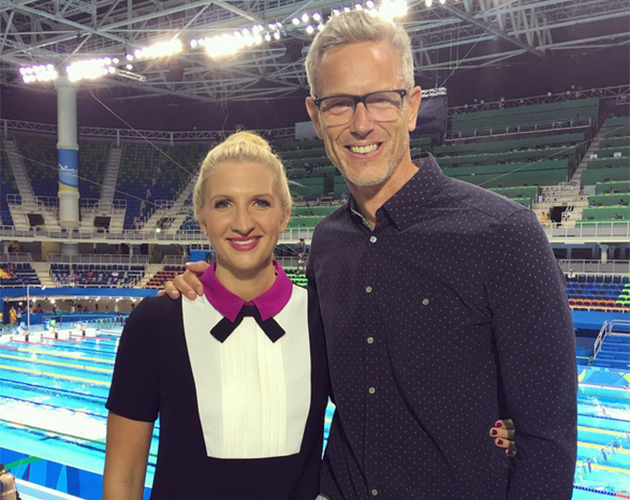 Rebecca Adlington and Mark Foster