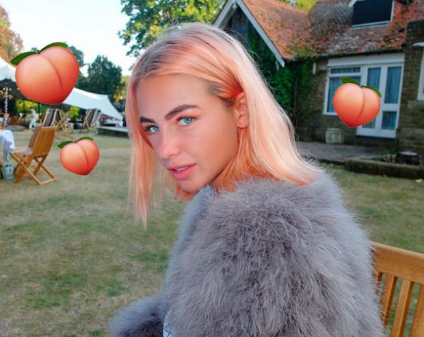 jessica woodley, made in chelsea, new, hair, peach