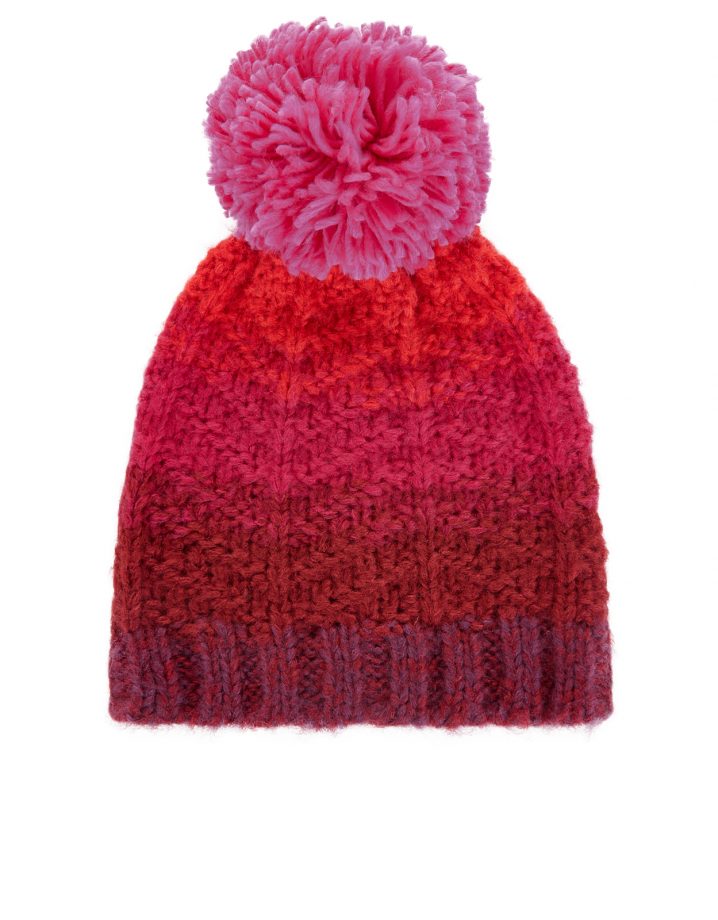 Pink Ombre Beanie, £17, Accessorize