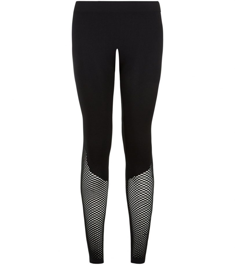 Black Mesh Sports Leggings, £14.99, New Look