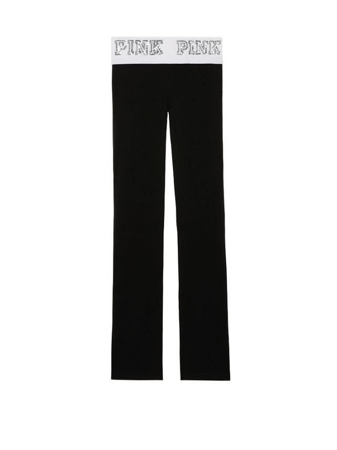 Foldover Waist Yoga Pant, £32.68, Pink at Victoria’s Secret