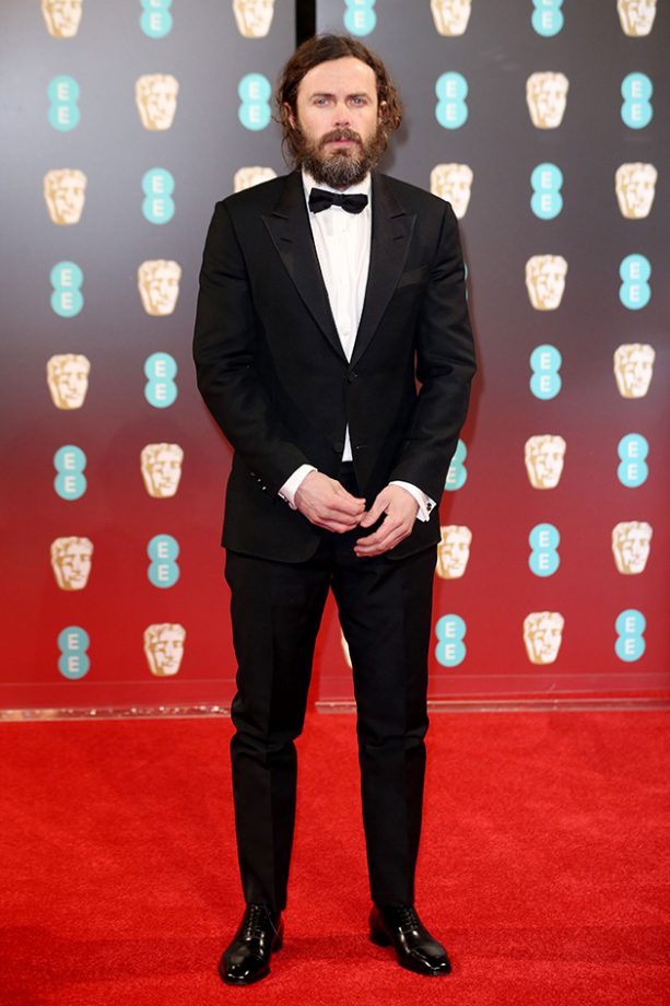 Casey Affleck clashed his scruffy beard with his smart suit