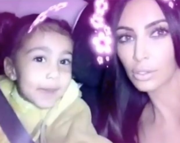 Kim Kardashian and North West