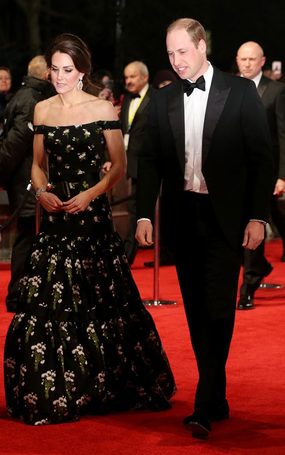 The Duke and Duchess of Cambridge arrived together, looking chic