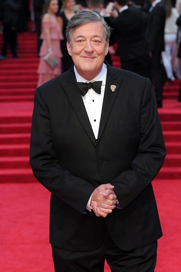 The evening’s host, Stephen Fry, looking very dapper
