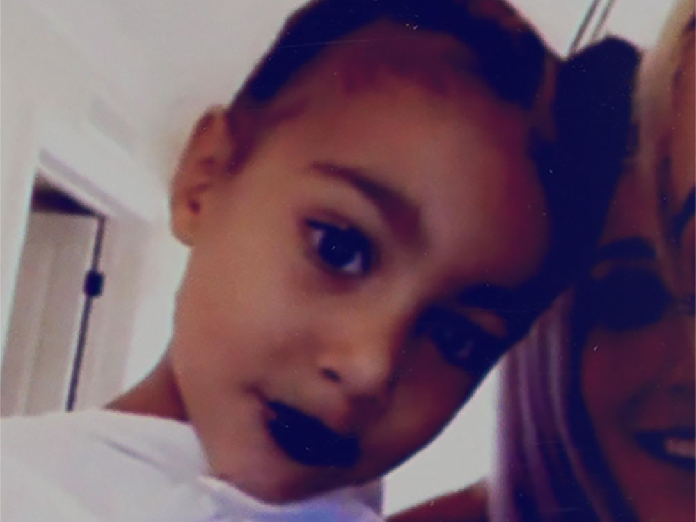 Kim Kardashian Shocks Followers With A Snap Of North West Wearing Lippy