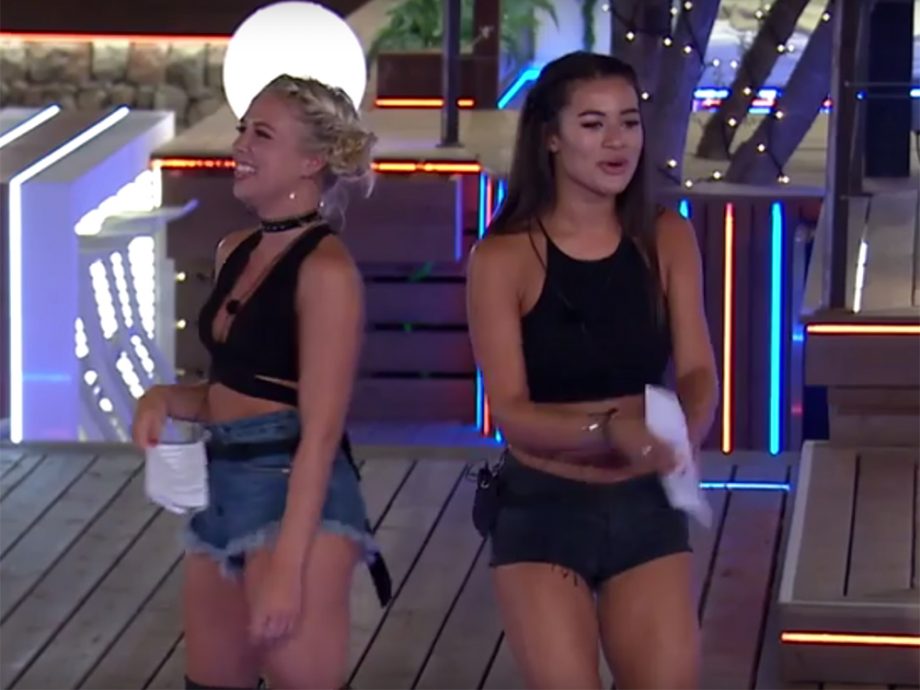 Gabby and Montana on Love Island