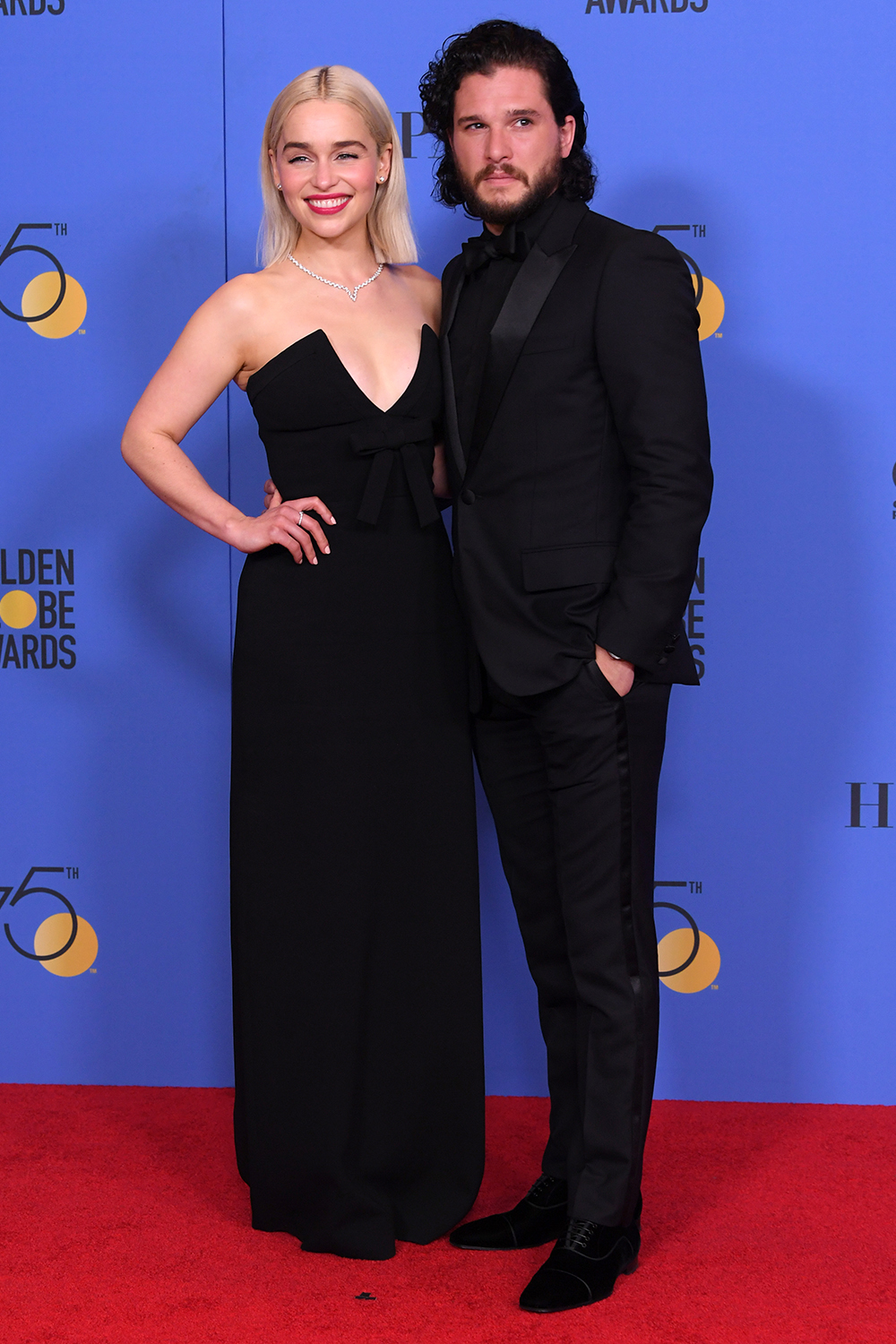 Emilia Clarke and Kit Harington